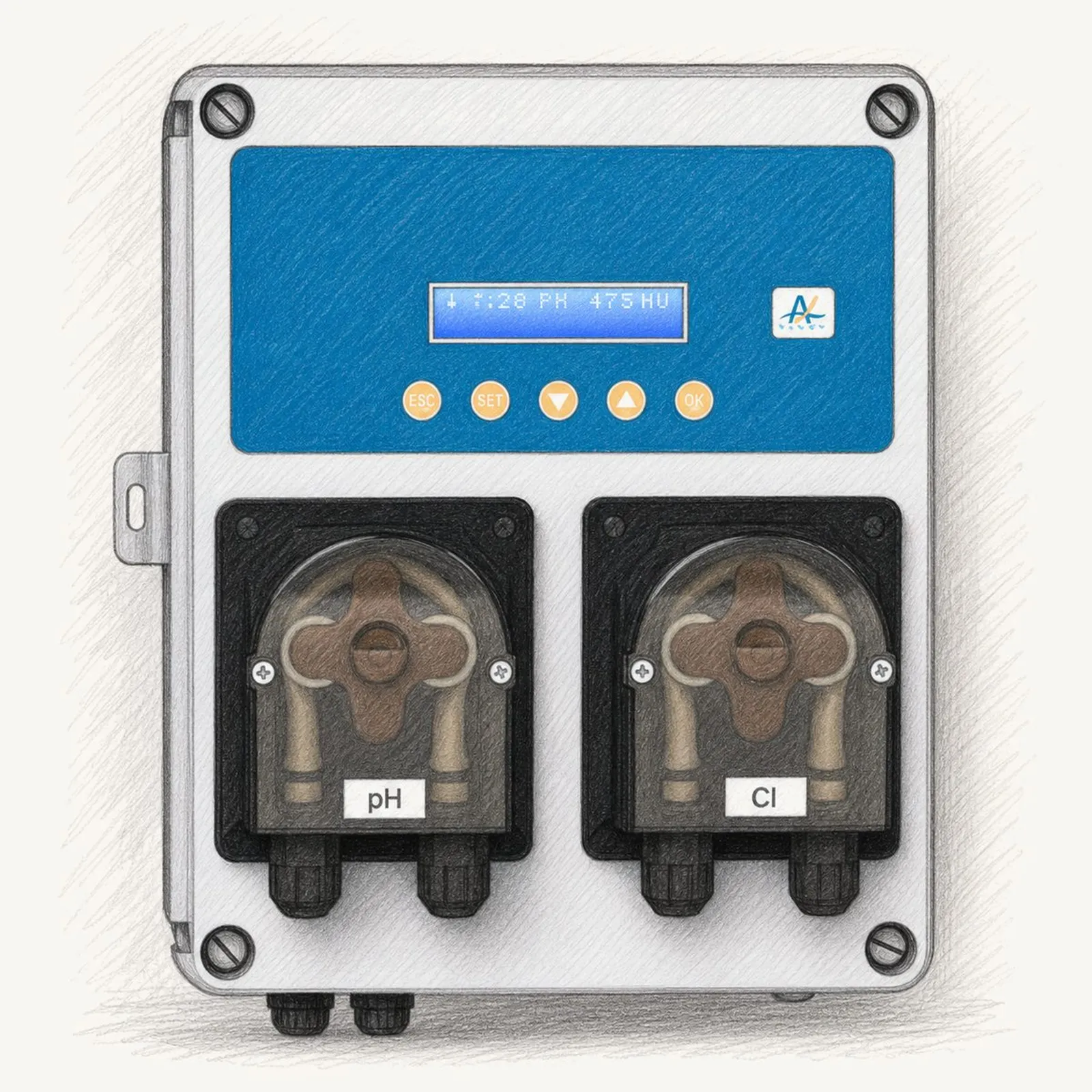 Pool Technologie PICO DUO RX (pH + Rx tvillingpump) - bild 1