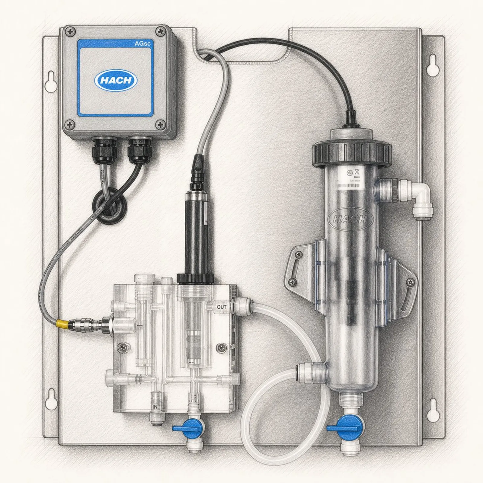 Hach CLF10sc / CLT10sc with pH Sensor - bild 1