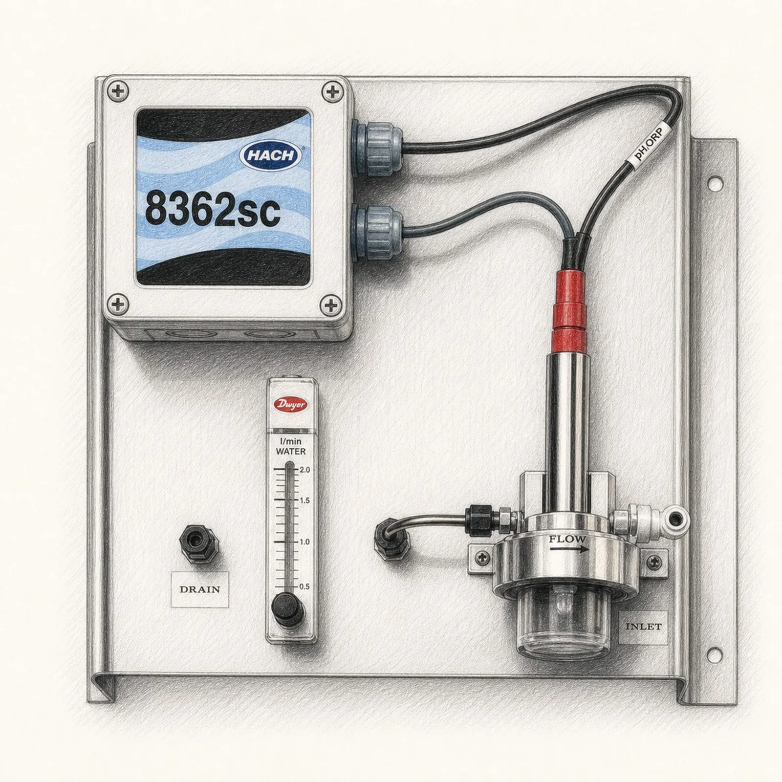 Hach 8362 sc High Purity Water Panel - bild 1