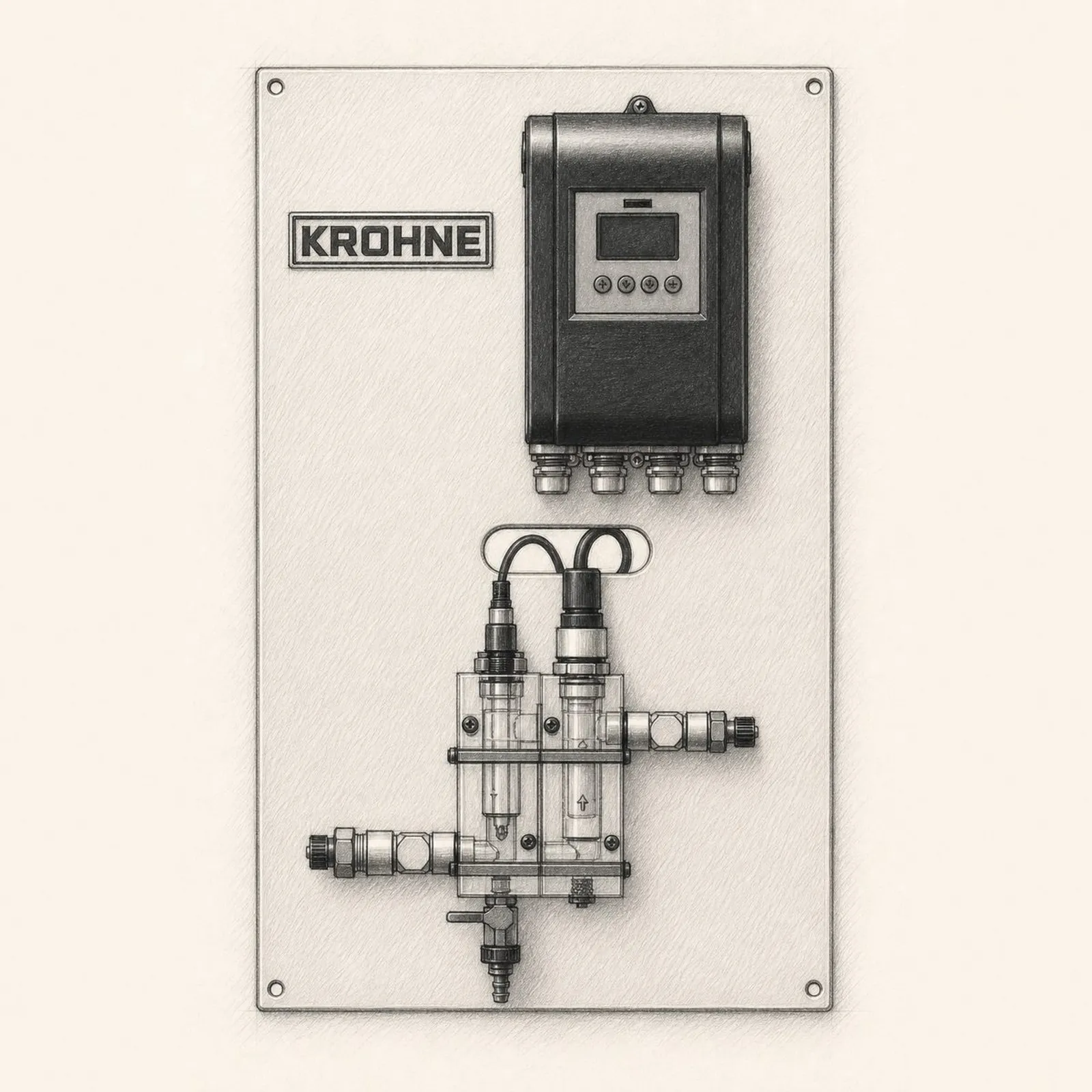 KROHNE Water Analysis Panel (pH/ORP module) - bild 1
