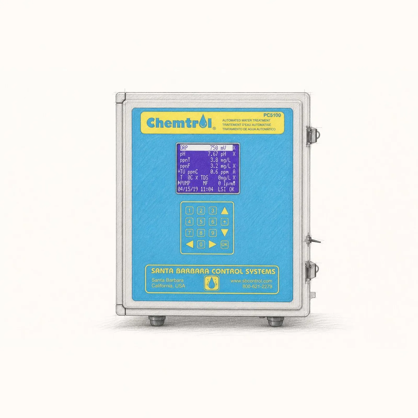 CHEMTROL PC5100 Dual-Chlorine Programmable Controller - bild 1