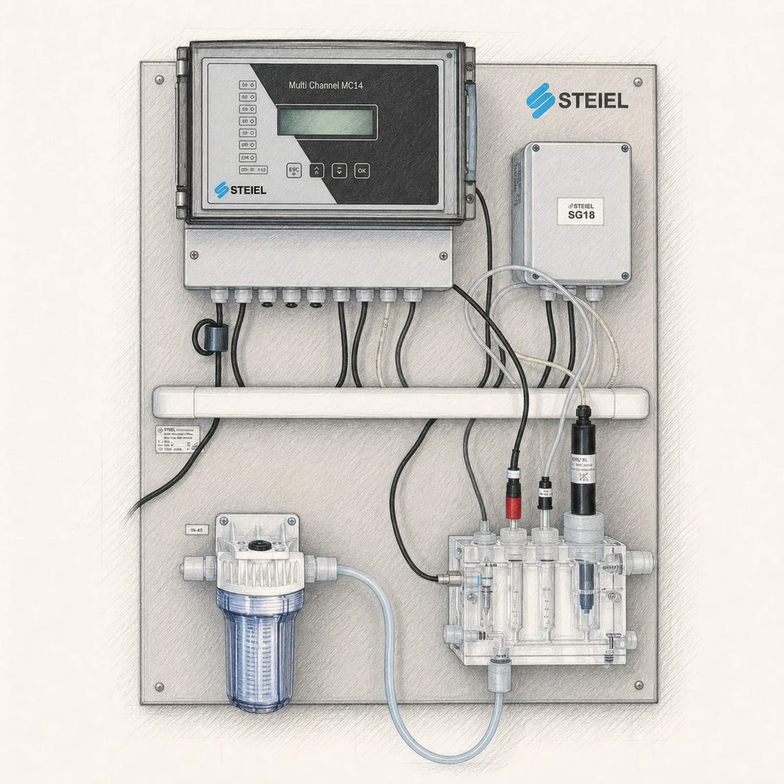 Steiel PNL MC14 pH/ORP multiparametric station - bild 1