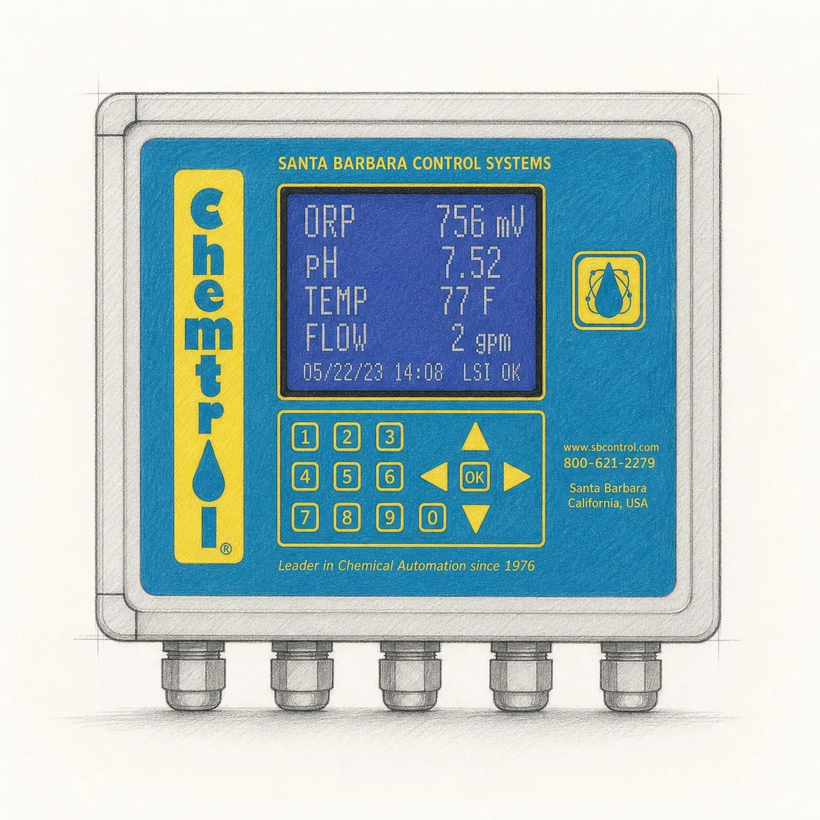 CHEMTROL PC1500 ORP/pH Controller - bild 1