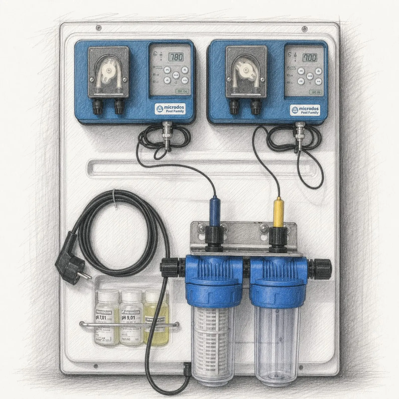 Microdos Pool Family / Speedy Family / Simple Blue / PH OX - bild 1