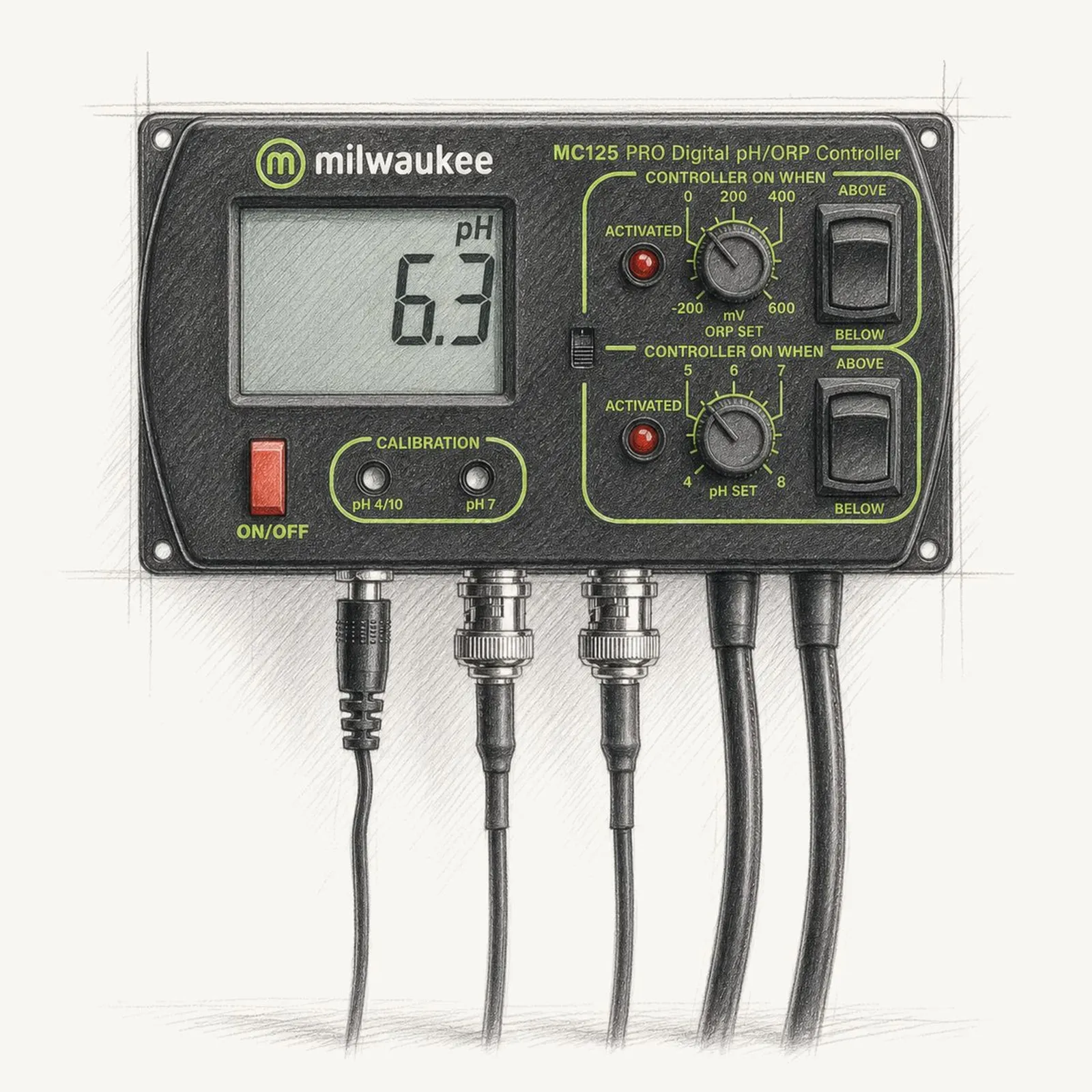 Milwaukee MC125 (PRO pH/ORP-styrning, 2-i-1) - bild 1