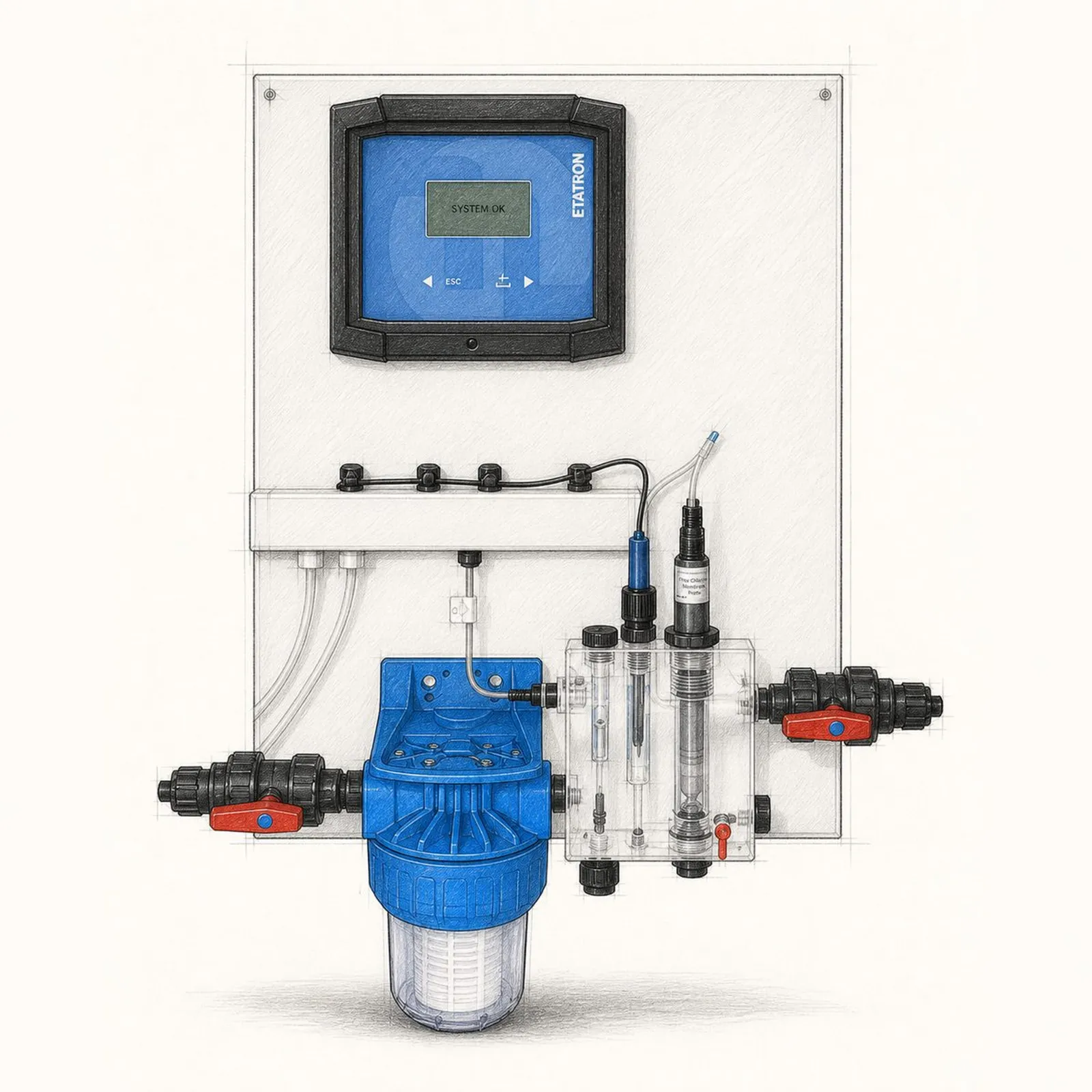 Etatron pH-Cl-F P Control Unit - bild 1