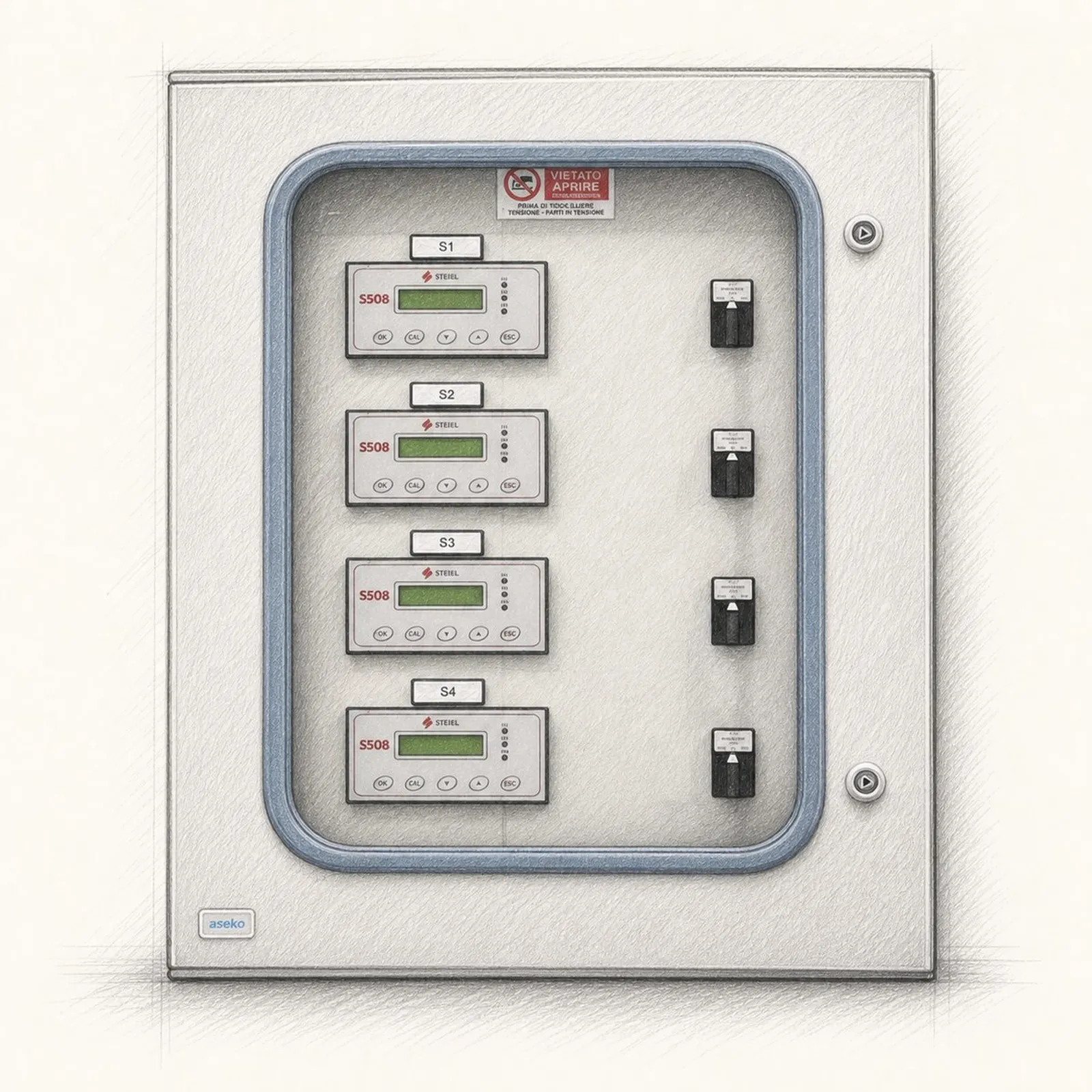 Steiel Panels with S508 pH/ORP - bild 1
