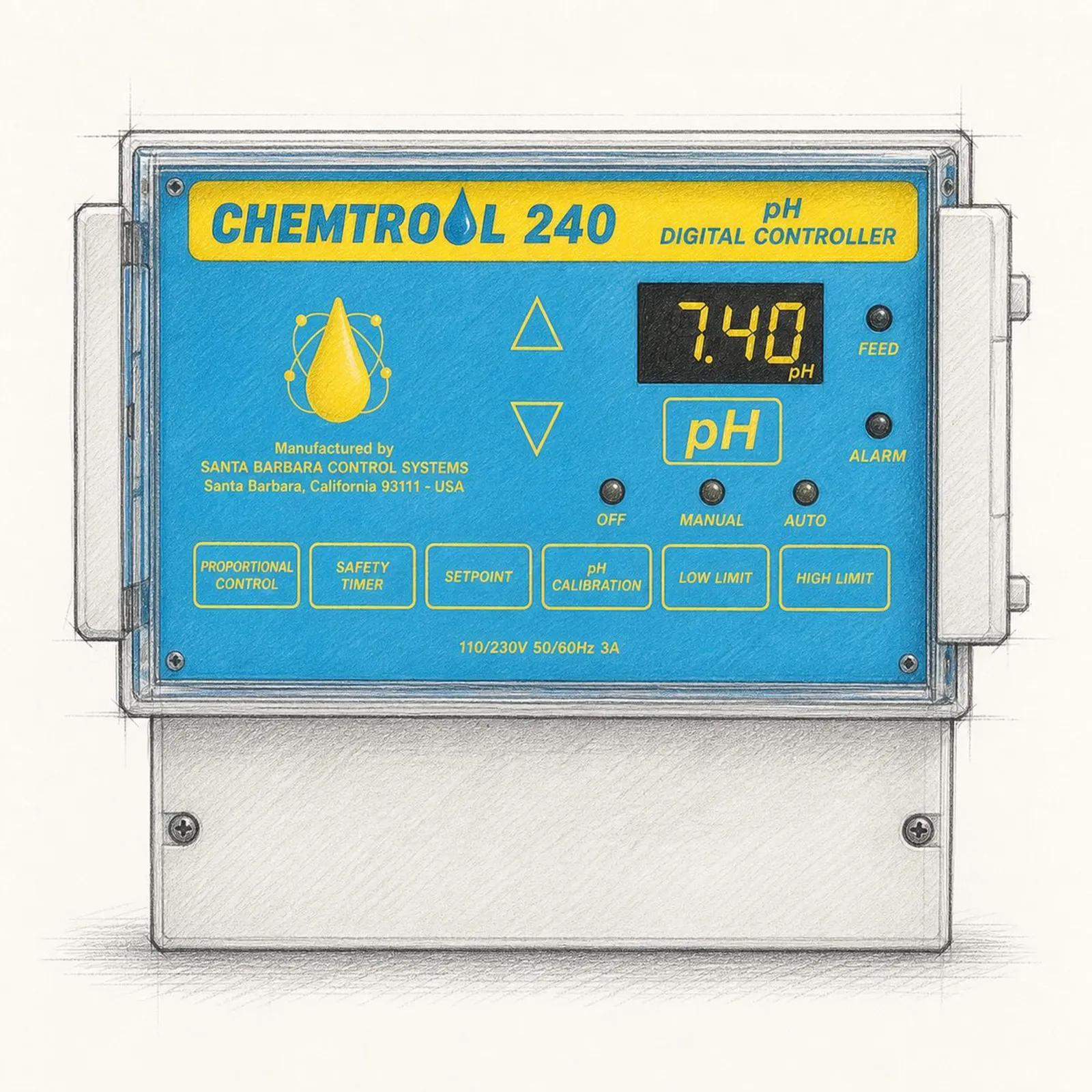 CHEMTROL CH240 pH Digital Controller - bild 1