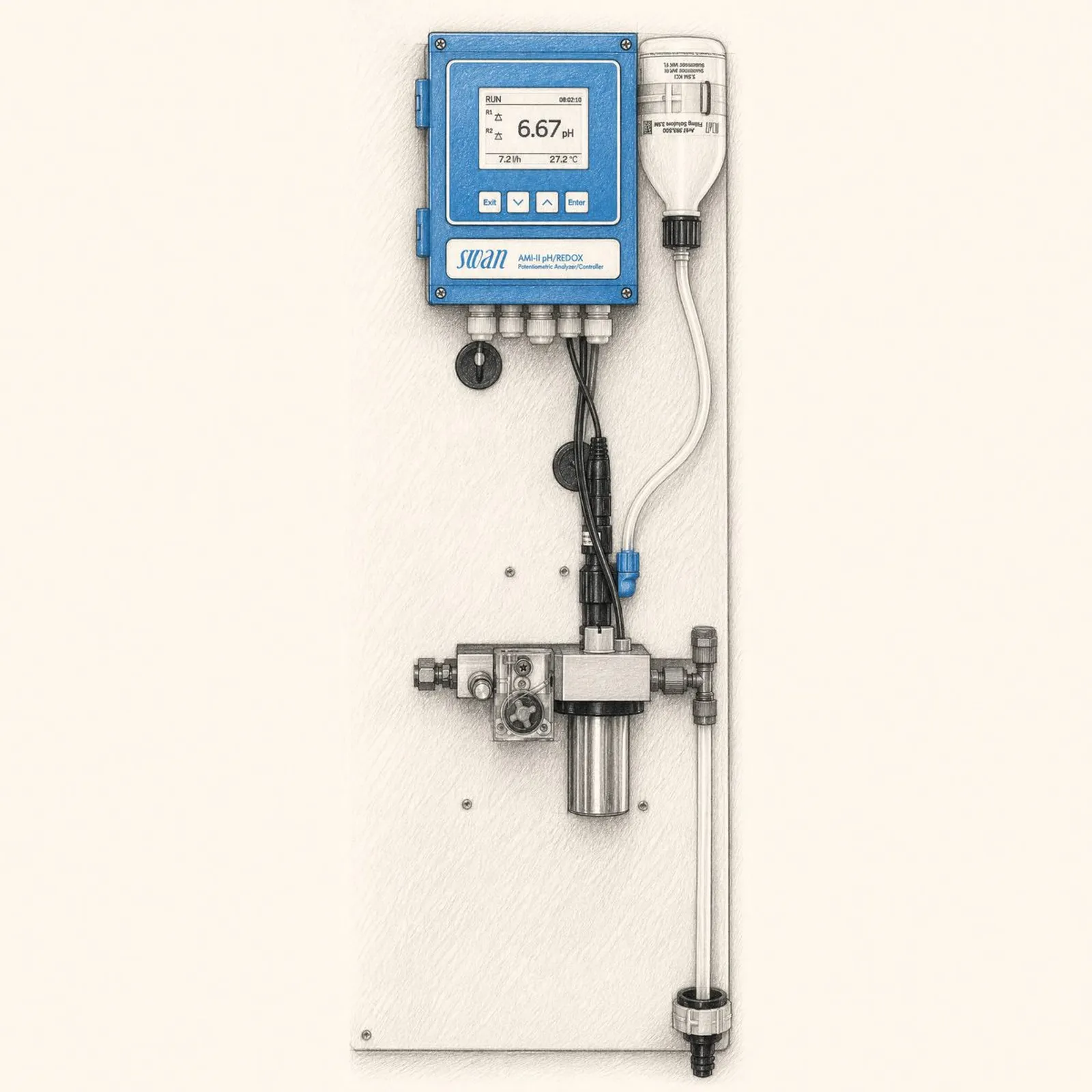 Swan Analytical AMI-II pH/Redox QV-Flow - bild 1
