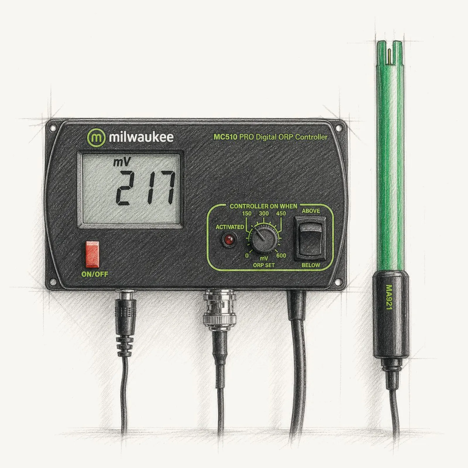 Milwaukee MC510 (PRO Digital ORP/Redox-styrning) - bild 1