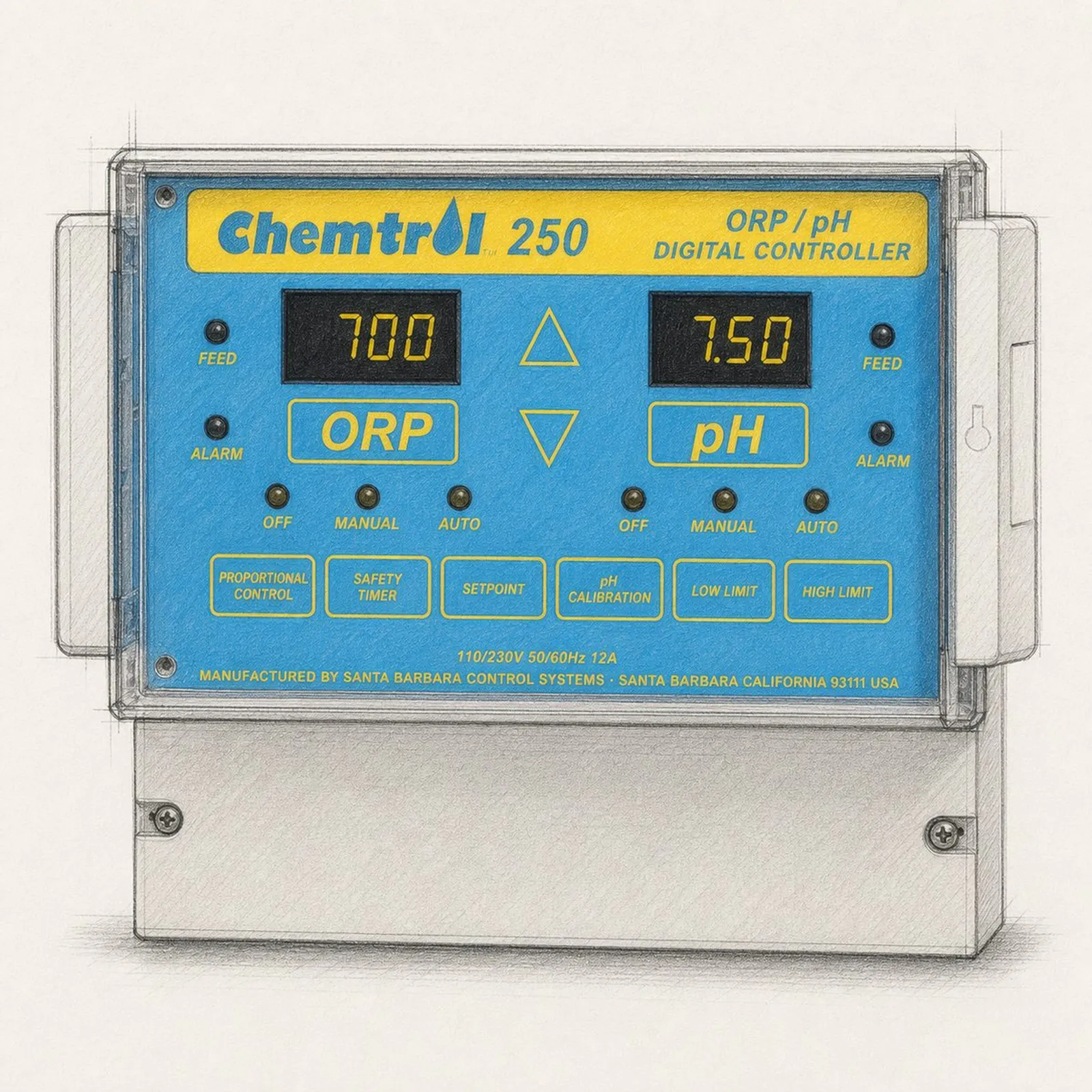 CHEMTROL CH250 ORP/pH Digital Controller - bild 1
