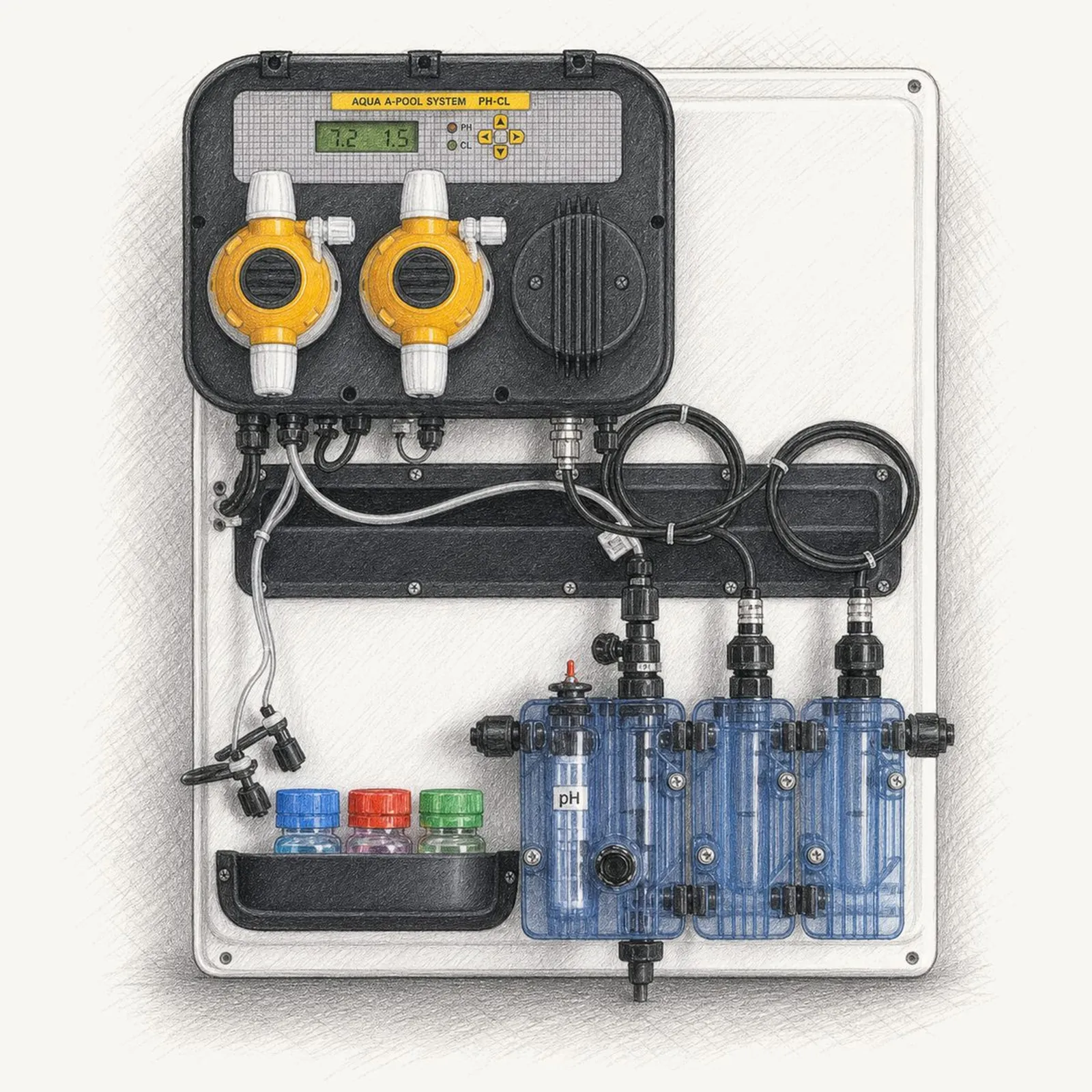 Aqua A-Pool System PH-CL - bild 1