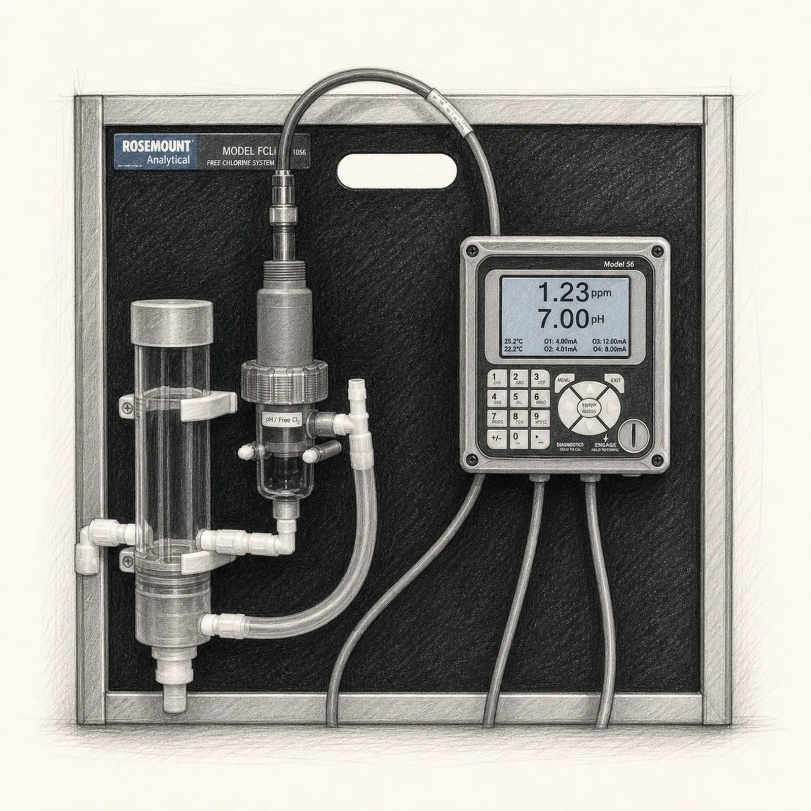 Rosemount (Emerson) FCLi-1056 with pH (option -02) - bild 1