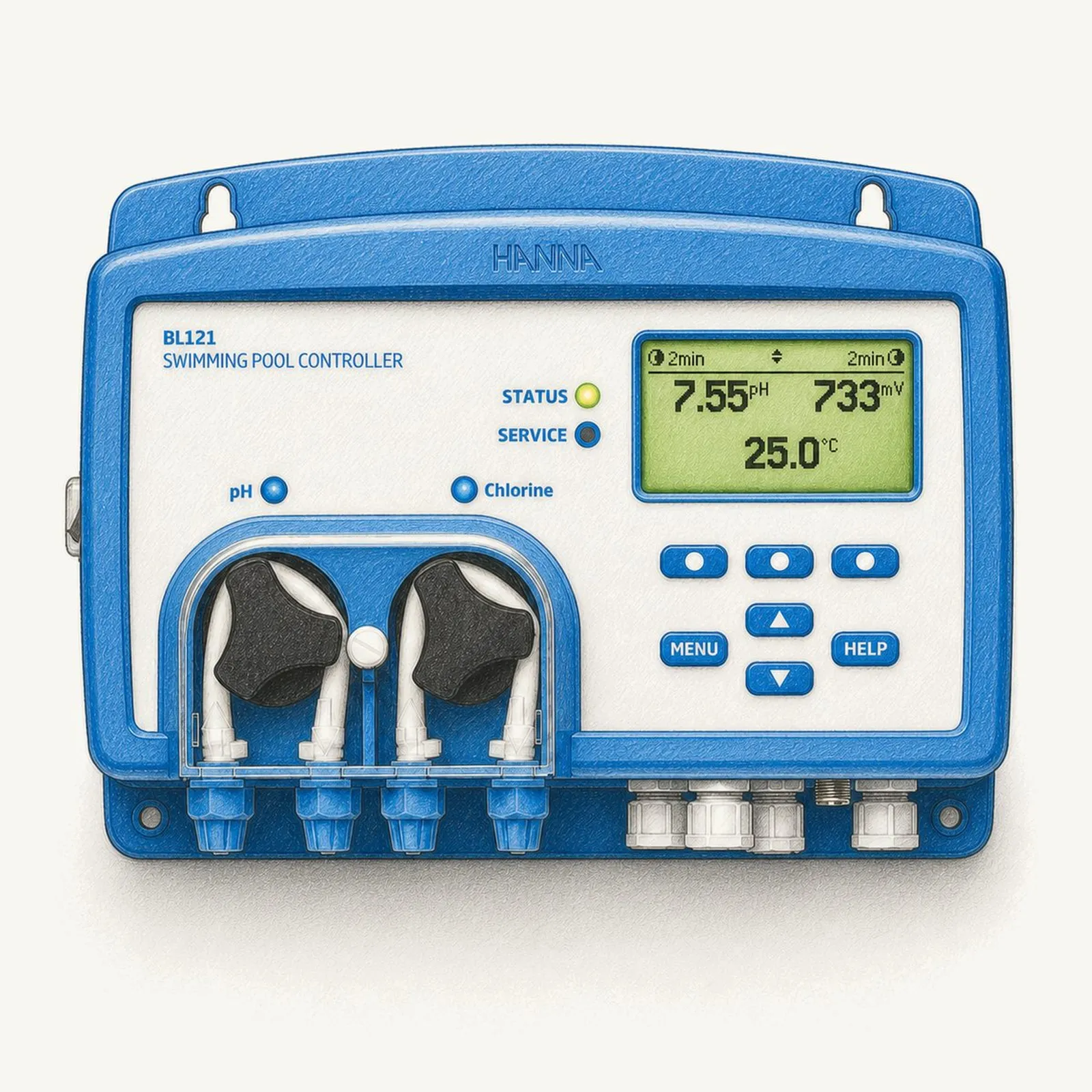 Hanna BL120 / BL121 / BL122 / BL123 (Pool Line pH+ORP-styrning) - bild 1
