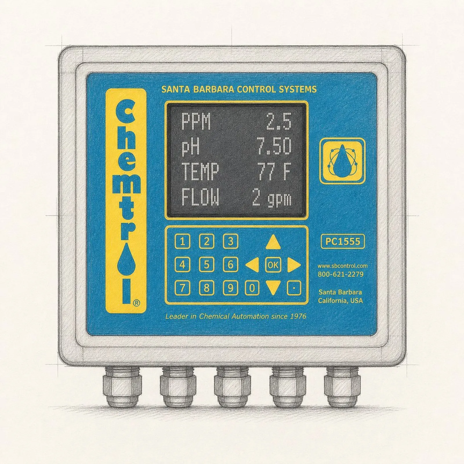CHEMTROL PC1555 PPM/pH Controller - bild 1