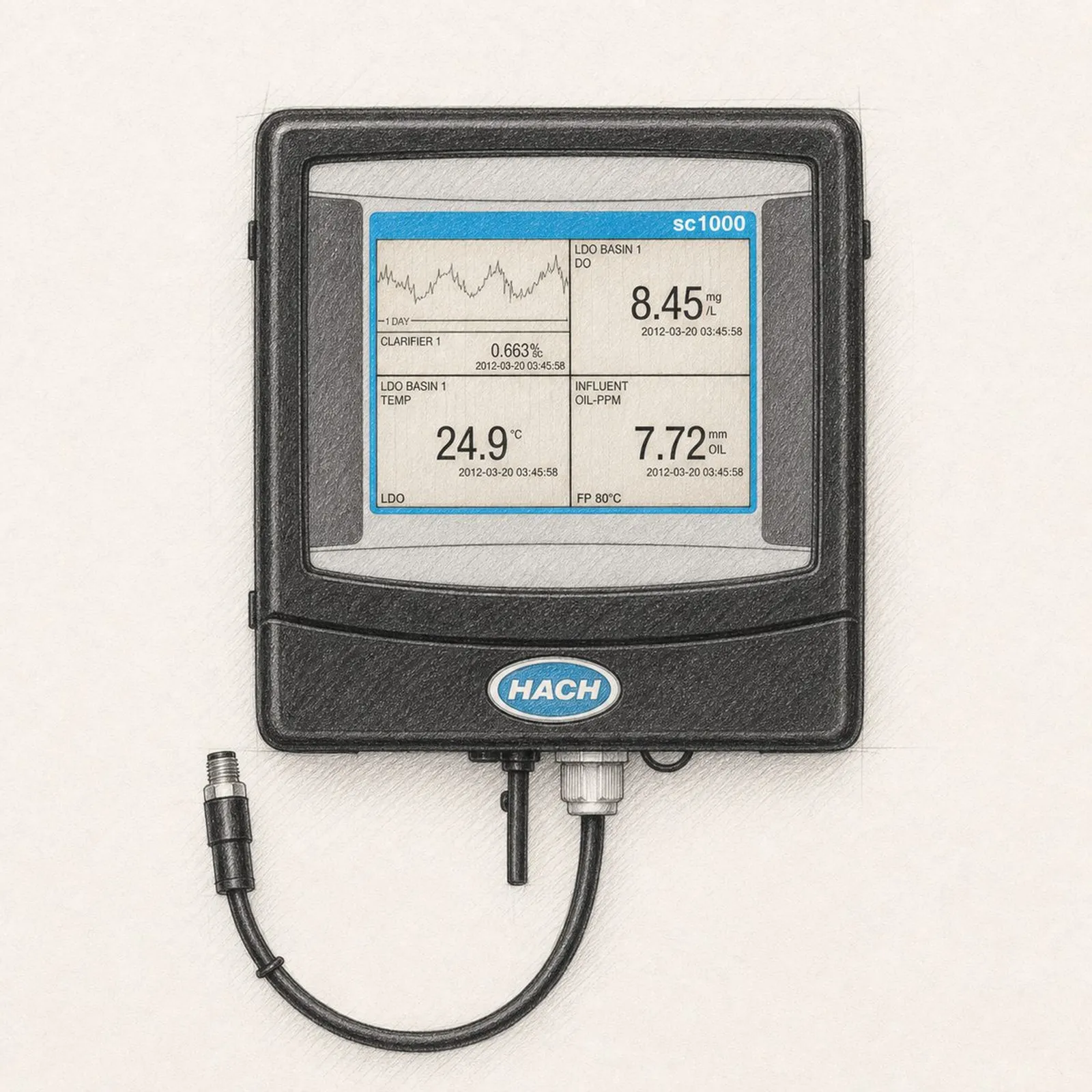 Hach SC1000 Universal Controller with pHD sc - bild 1